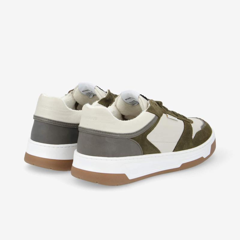 SMATCH SNEAKER M - NAPPA/SDE/COUNT -  BLANC/VERT/GRIS